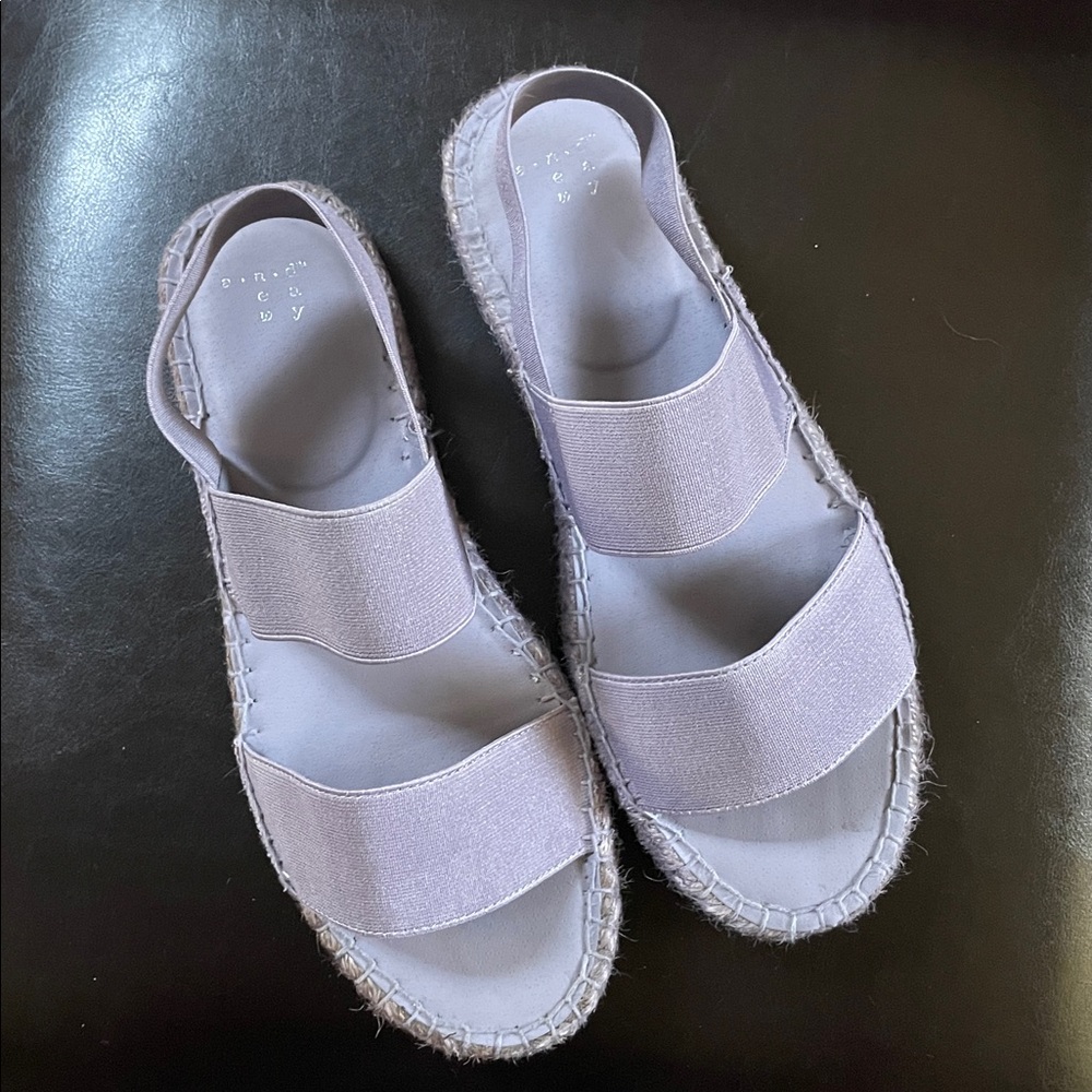 Gray Espadrille Sandals